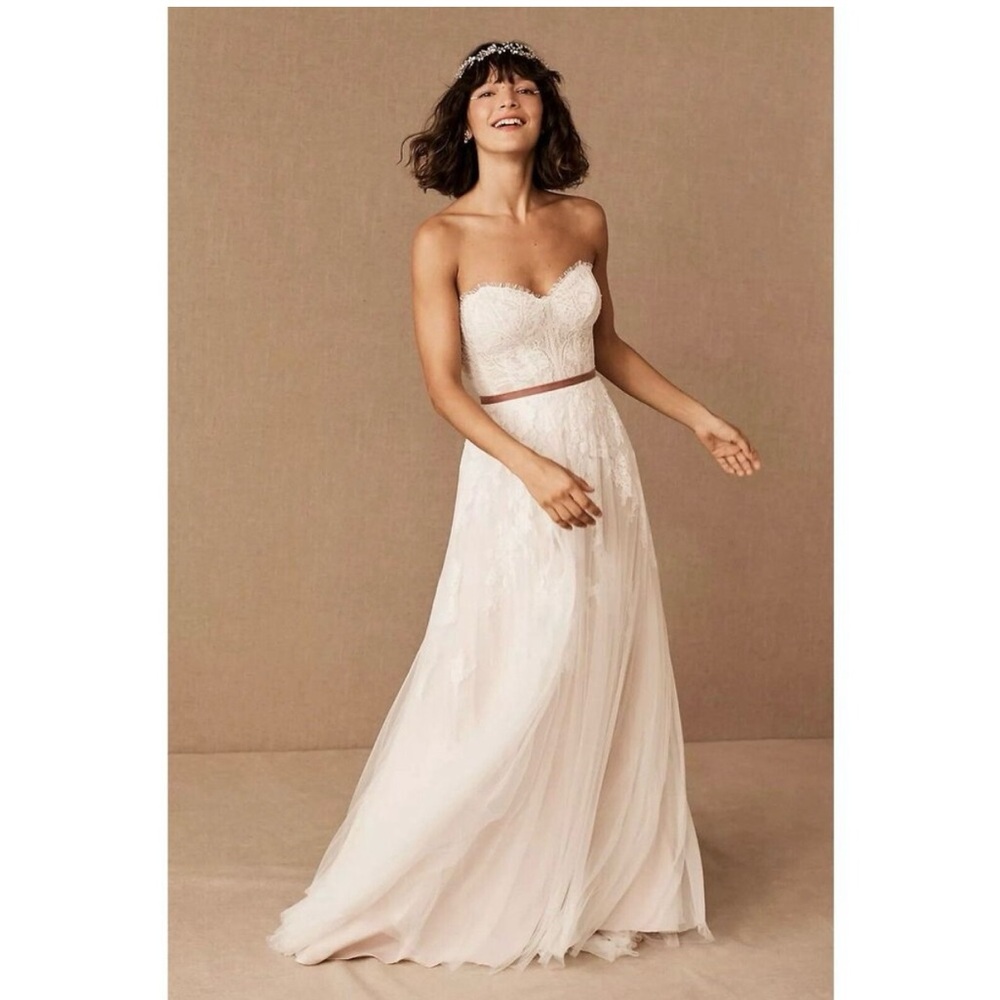 Watters Geranium strapless wedding gown NWT